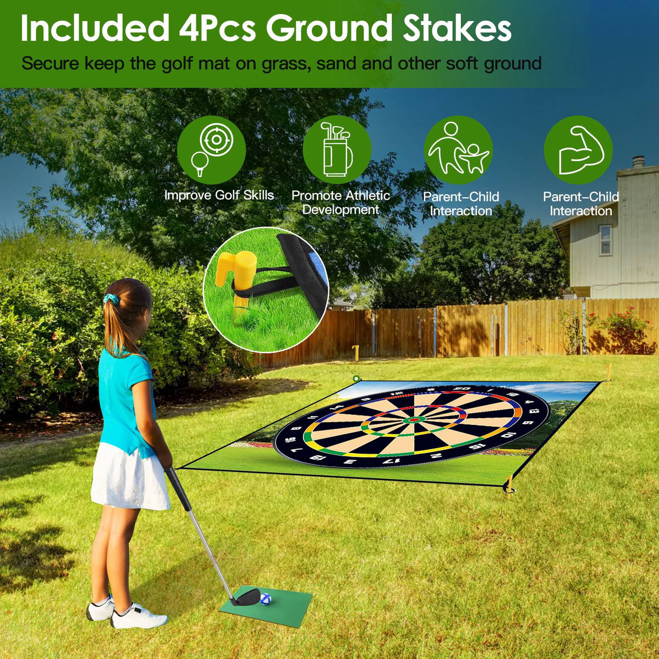 Golf Chipping Dart Mat Set product image