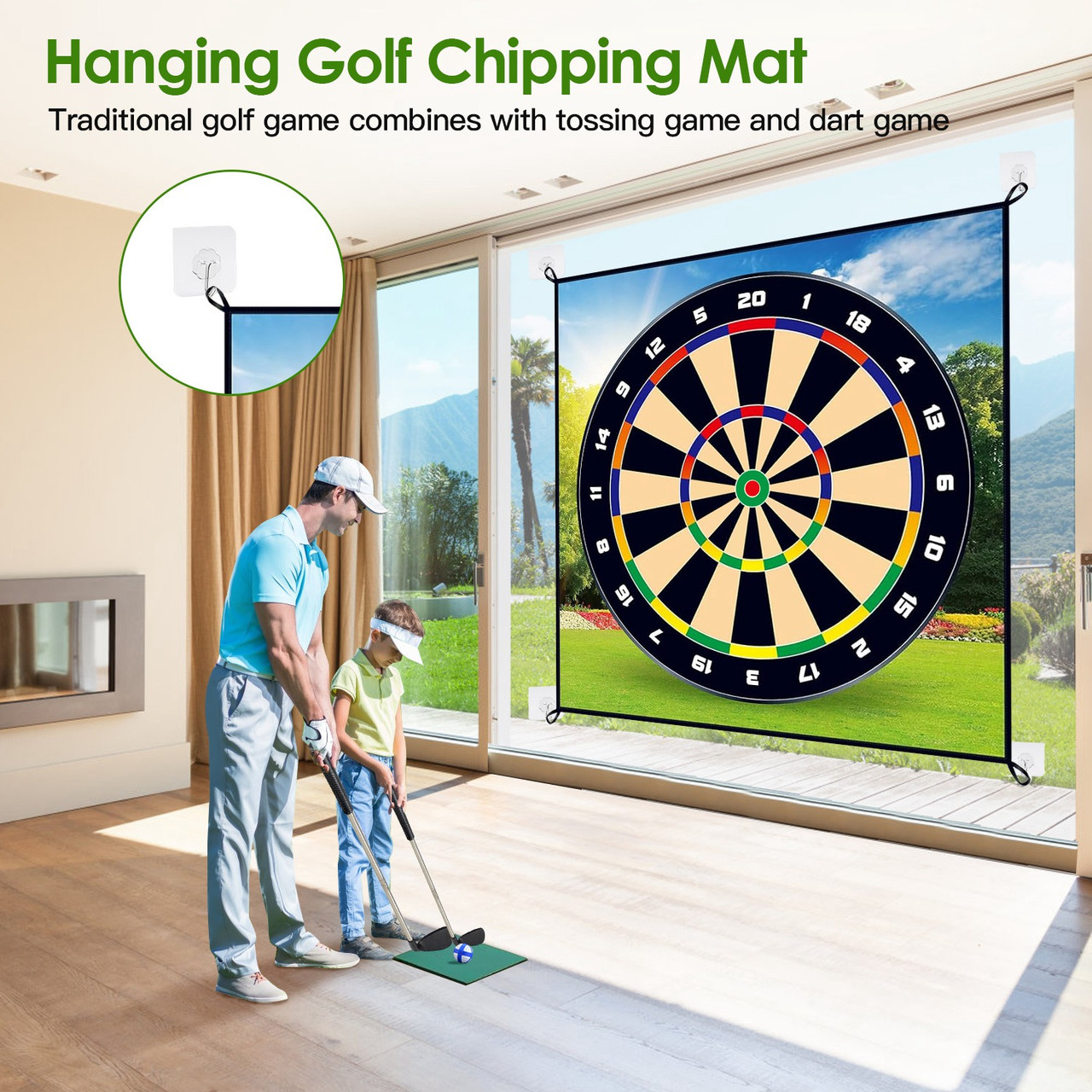 Golf Chipping Dart Mat Set product image
