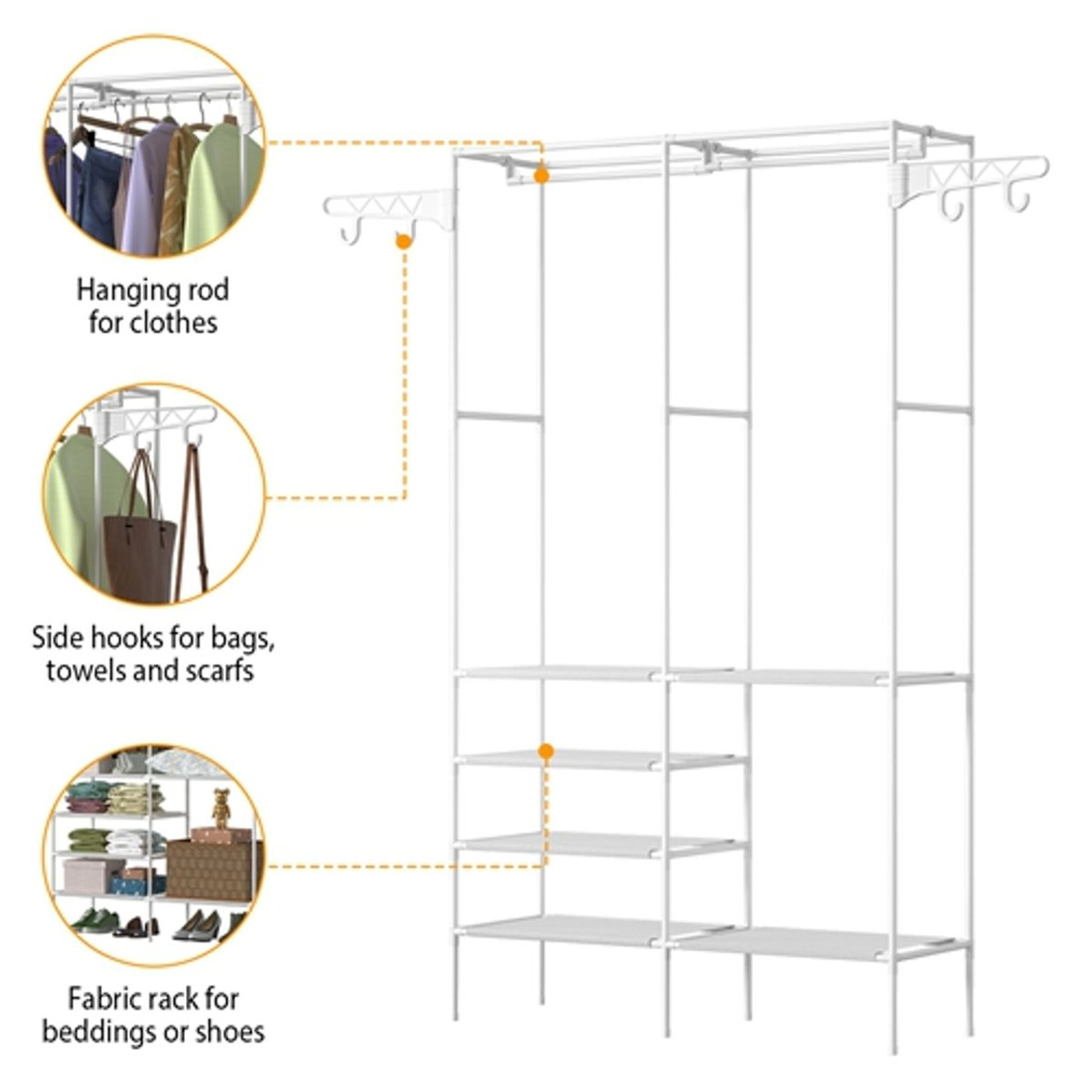 NewHome Garment Rack, Shoe, and Clothing Organizer product image