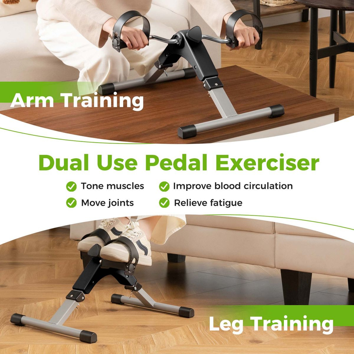 Under Desk Exercise Bike with LCD Display product image