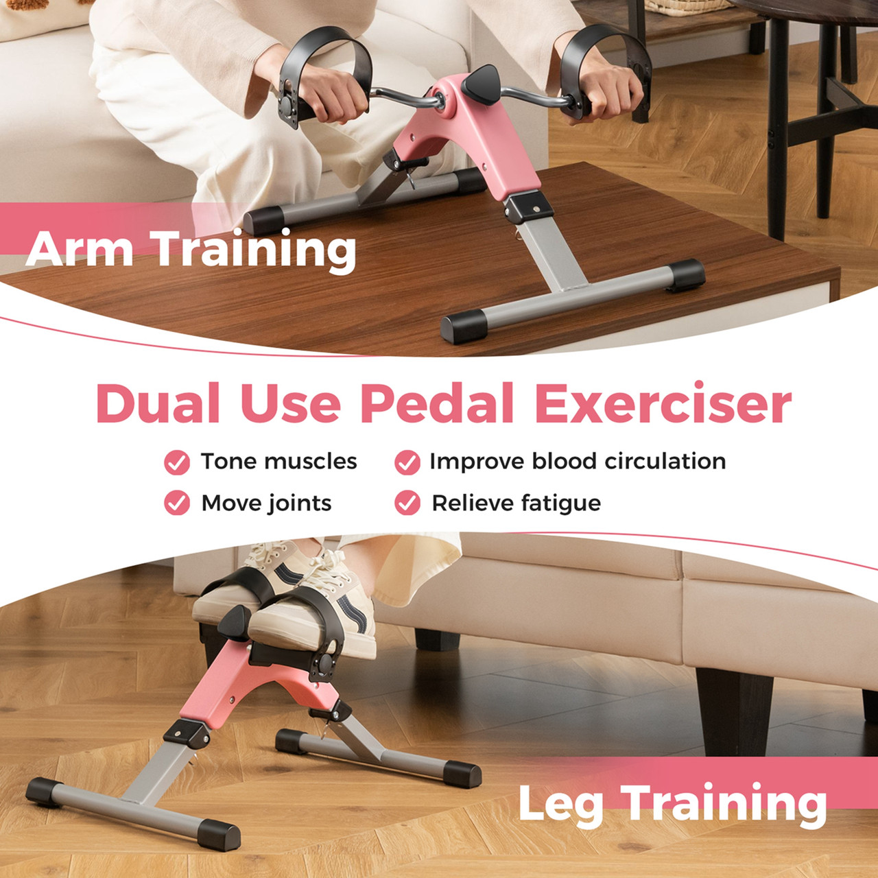 Under Desk Exercise Bike with LCD Display product image