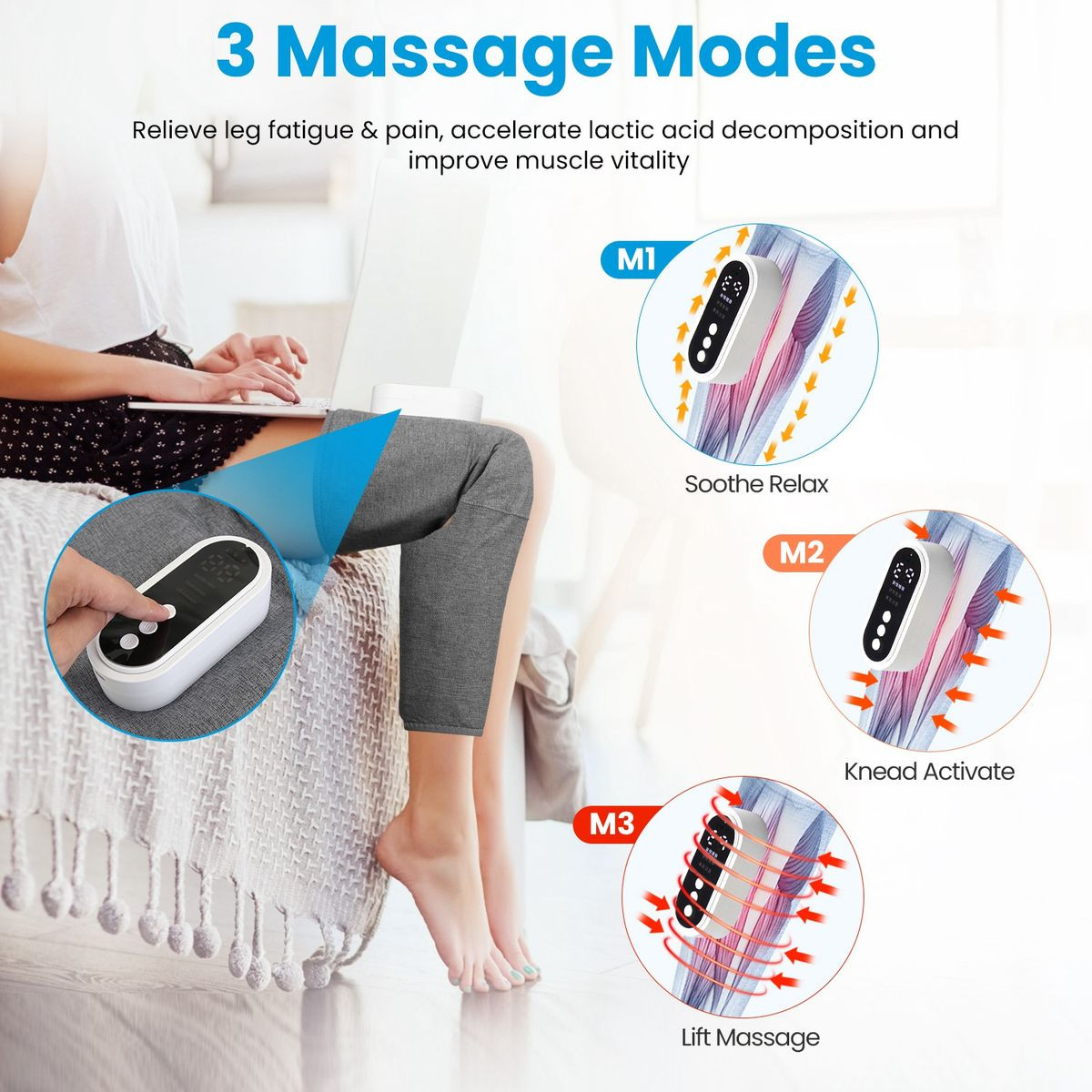 Heated Compression Leg Massager product image