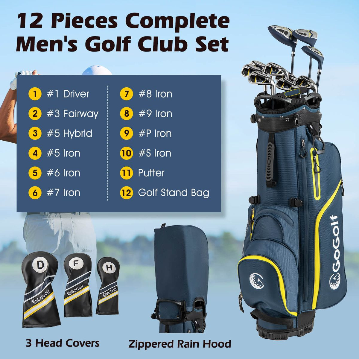 Men's Right Hand Complete Golf Club Set (12 Pieces) product image