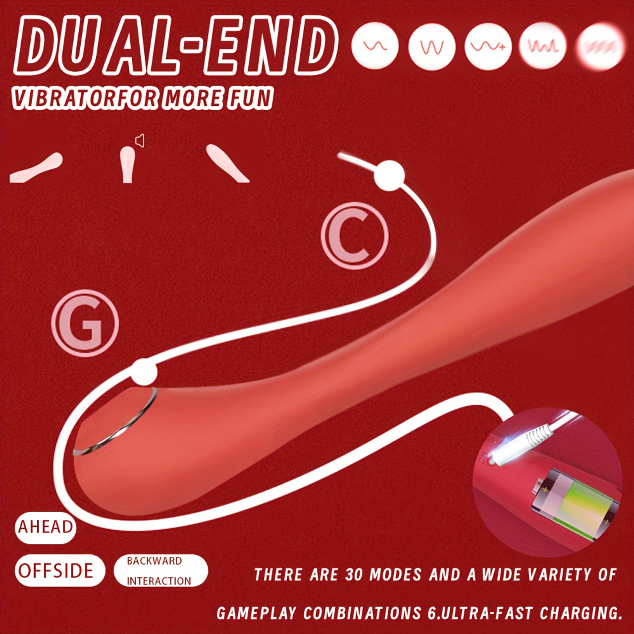 5-in-1 Heated Vibration and Pulse Massager Wand product image