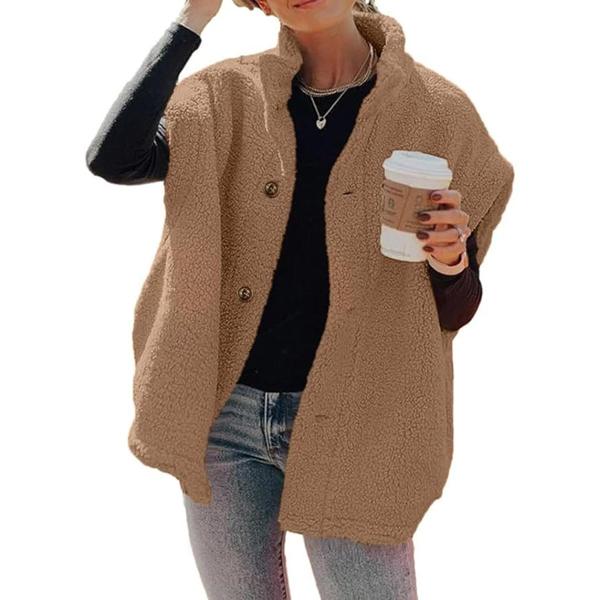 Women's Fuzzy Fleece Vest product image