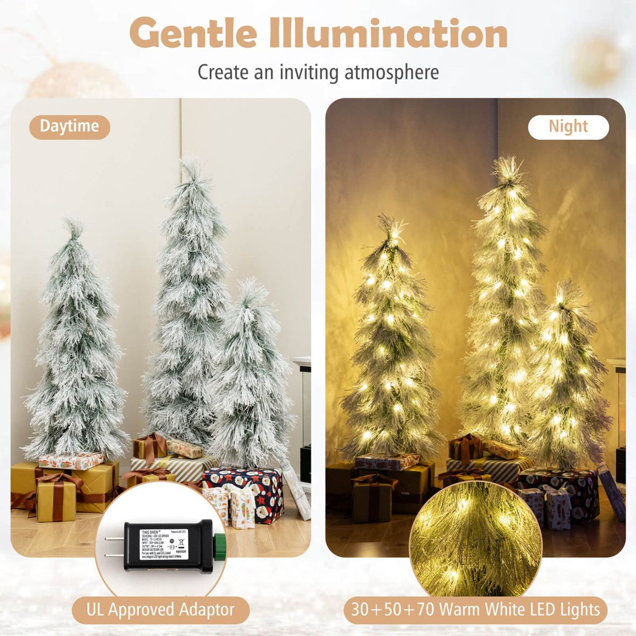Artificial Christmas Tree Set (3-, 4-, and 5-foot) product image
