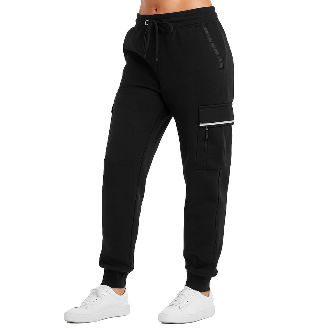 Women’s Loose Fit Cargo Tech Fleece Lined Joggers product image