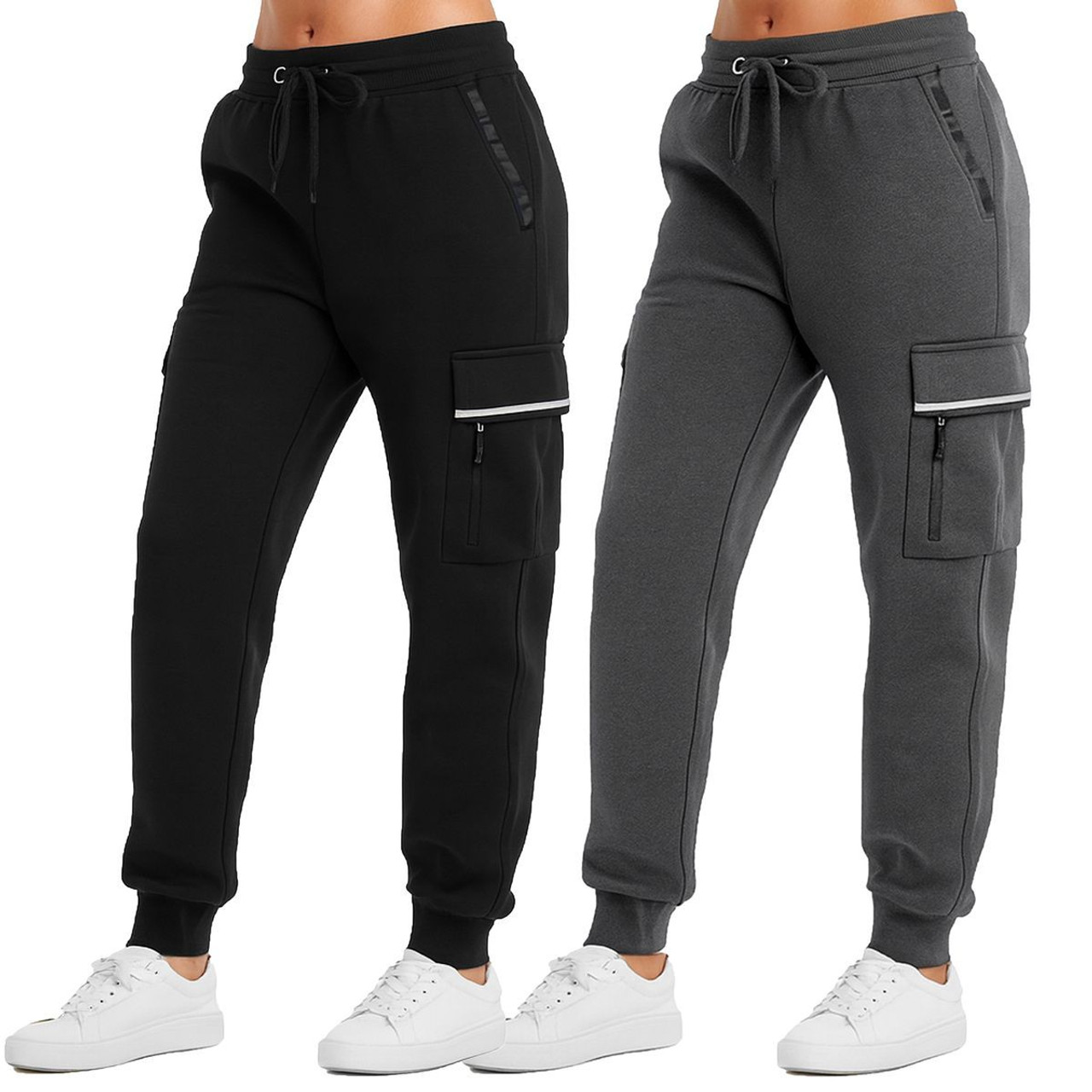 Women’s Loose Fit Cargo Tech Fleece Lined Joggers product image