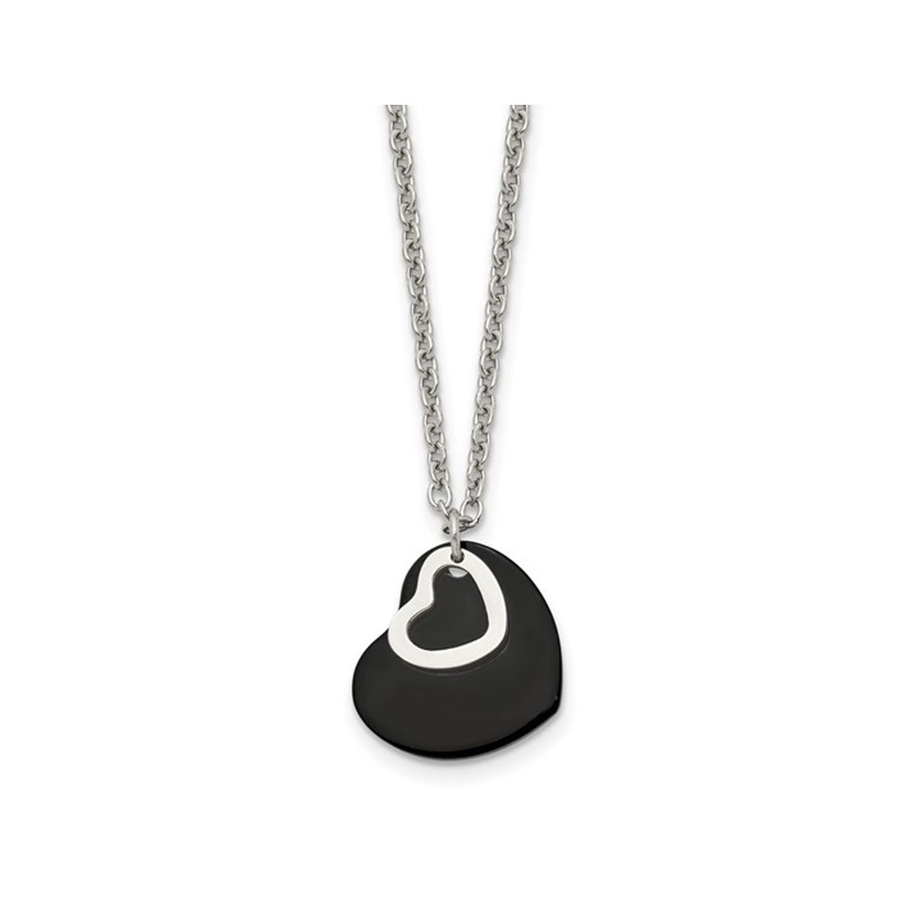 Stainless Steel Hearts Pendant Necklace with Chain product image