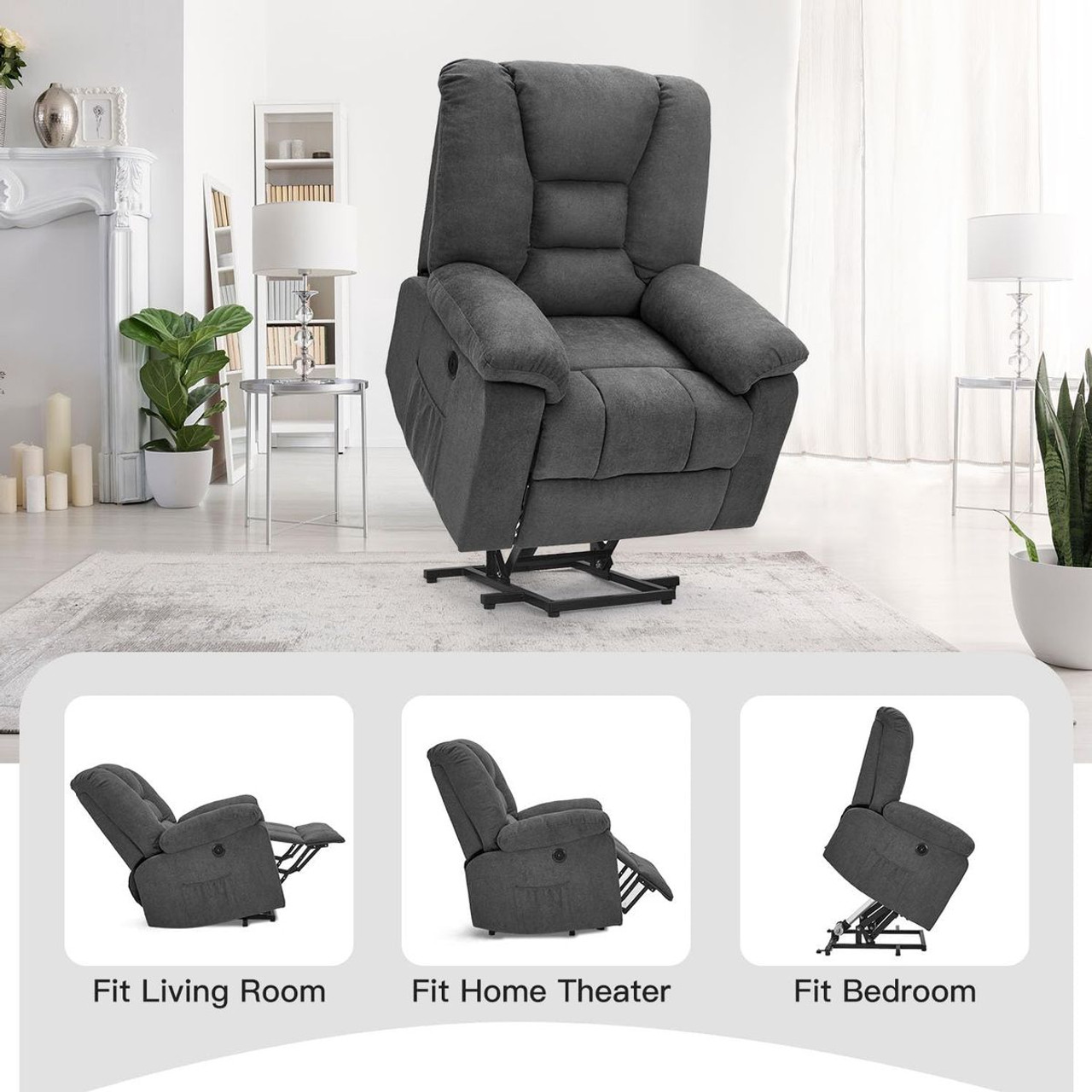 Electric Lift Chair with Heated Vibration Massage product image