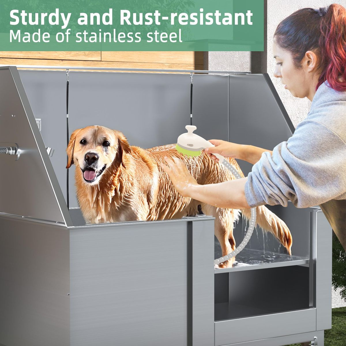 Stainless Steel Dog Washing Station product image