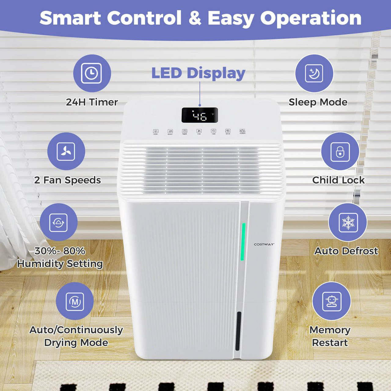 Dehumidifier with Intelligent Touch Panel  product image