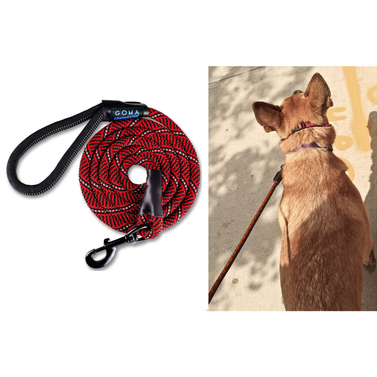 GOMA Industries® Indestructible Reflective Nylon Training Dog Leash (2-Pack) product image