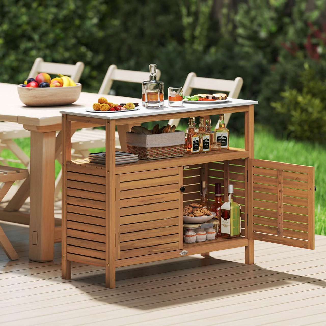 Wood Patio Storage Cabinet  product image