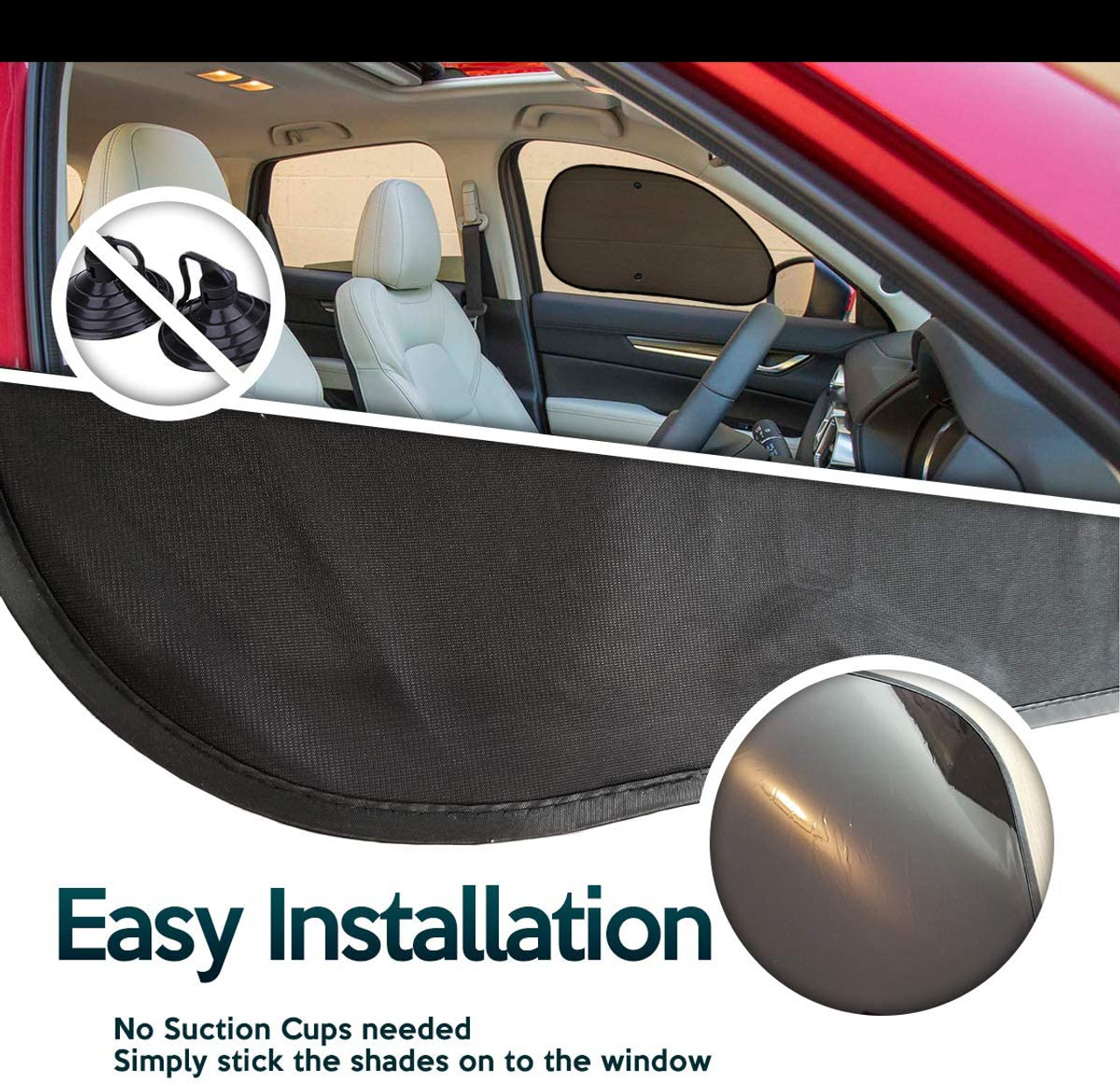 Zone Tech® Side Window Cling-on Sunshade (2-Pack) product image