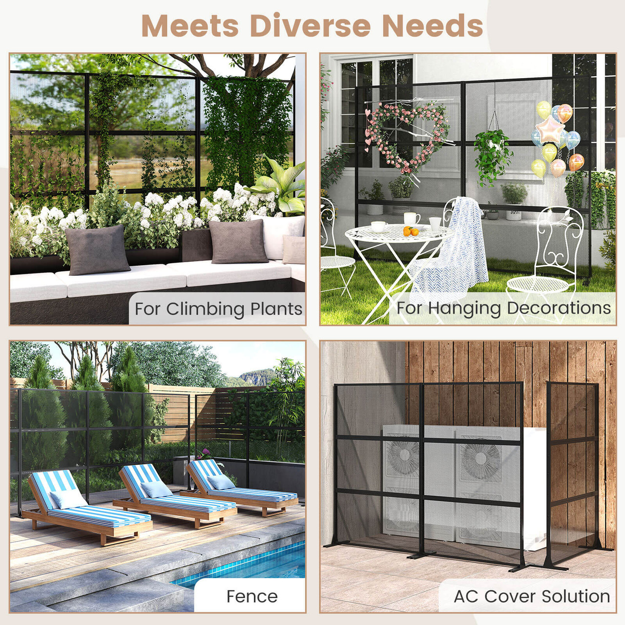 Metal Privacy Screen (1 or 2 Pack) product image