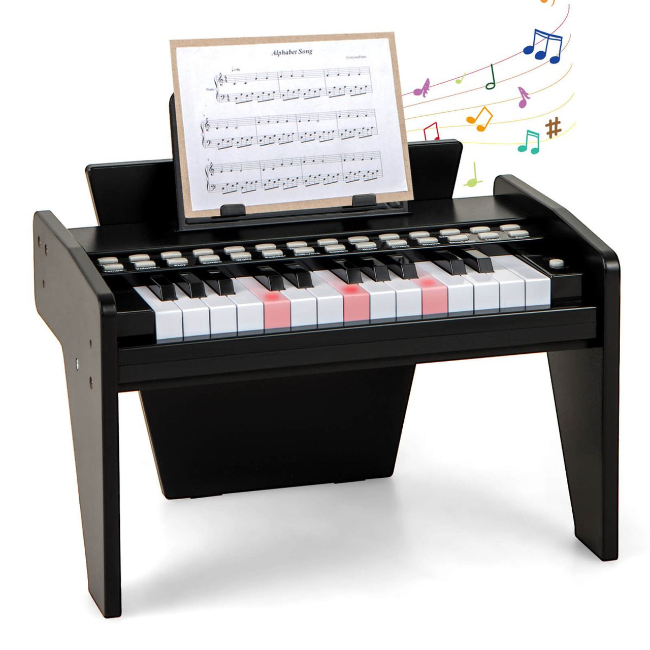 Kids' 25-Key Digital Piano with Music Stand product image