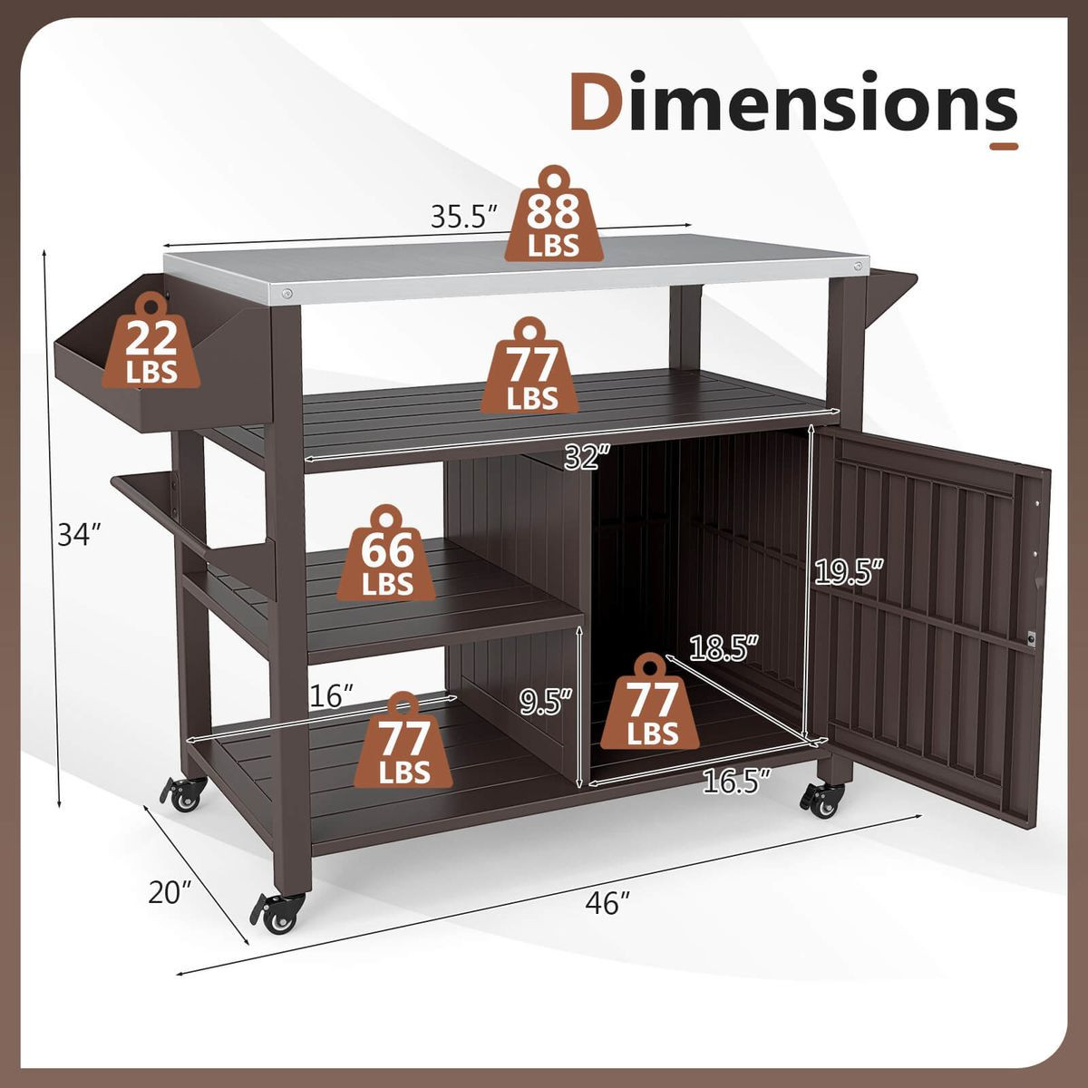 Outdoor Grill Cart  product image