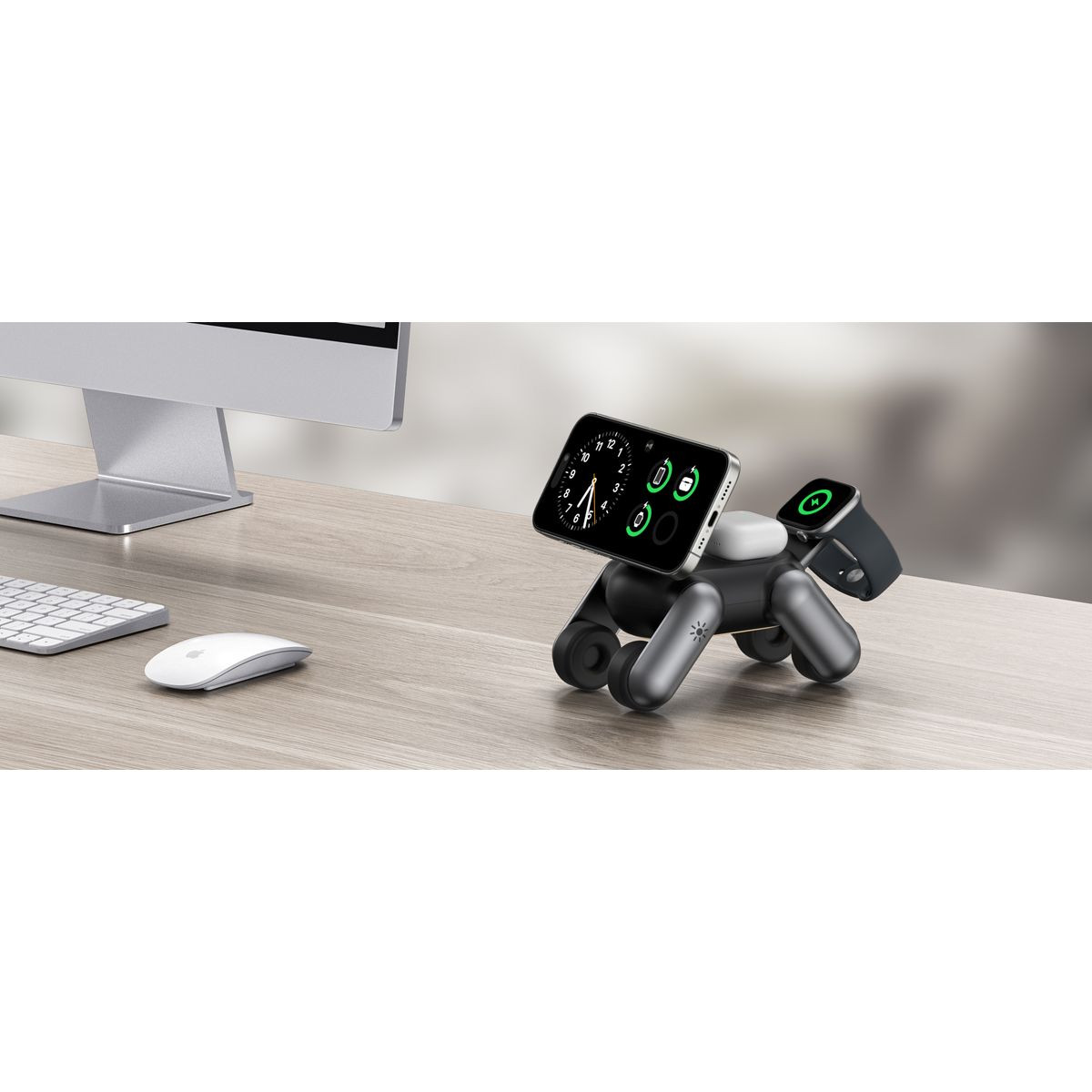 3-in-1 Wireless Charger Robot Dog Stand product image