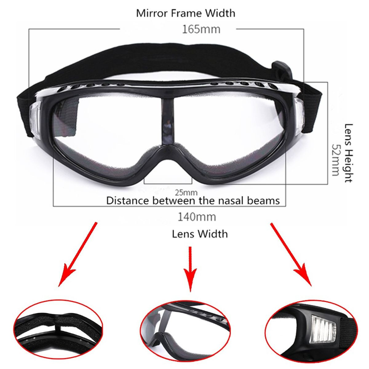 Adults' Winter Snow Sports Goggles (2-Pack) product image