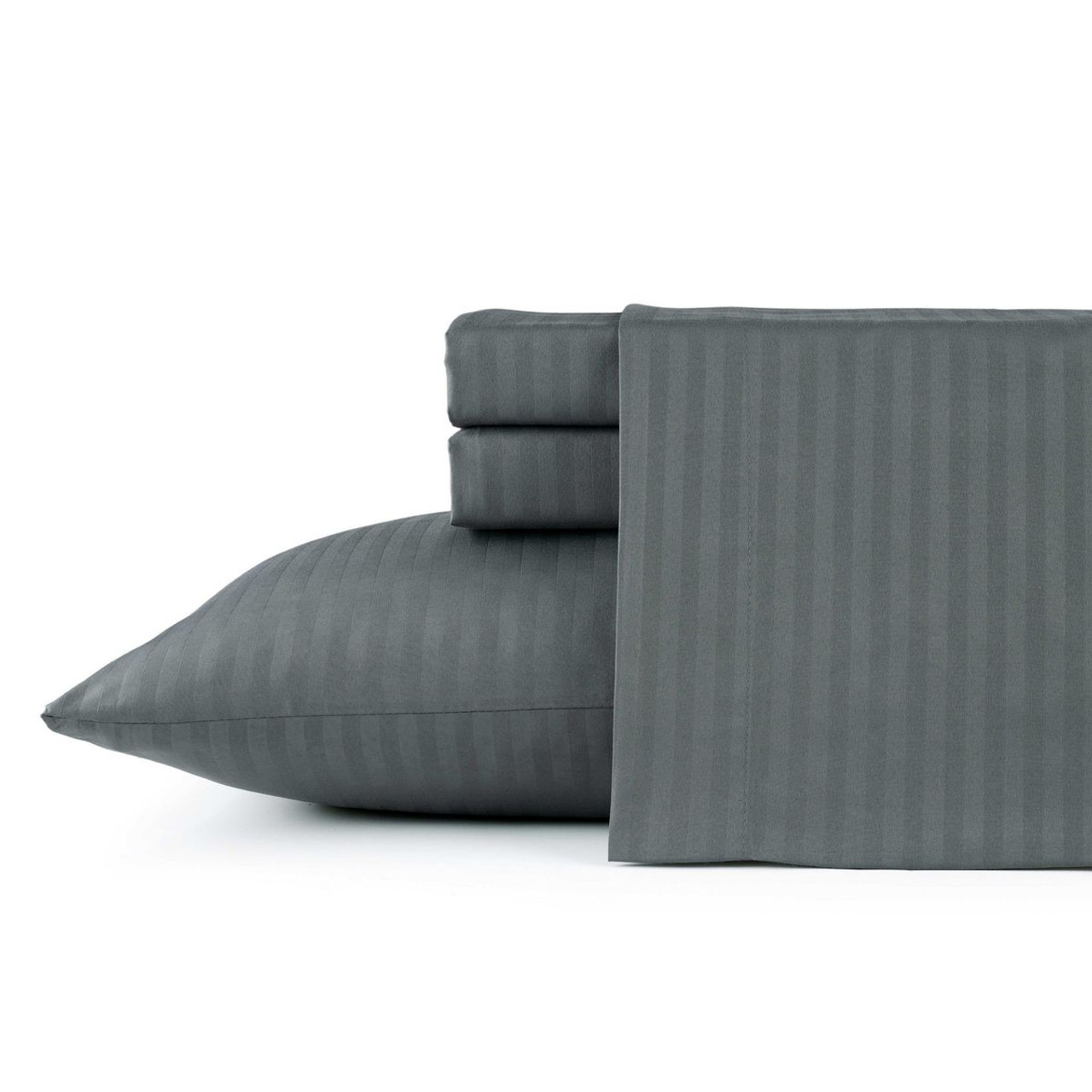 Bibb Home 1500 Count Damask Stripe Sheet Set product image