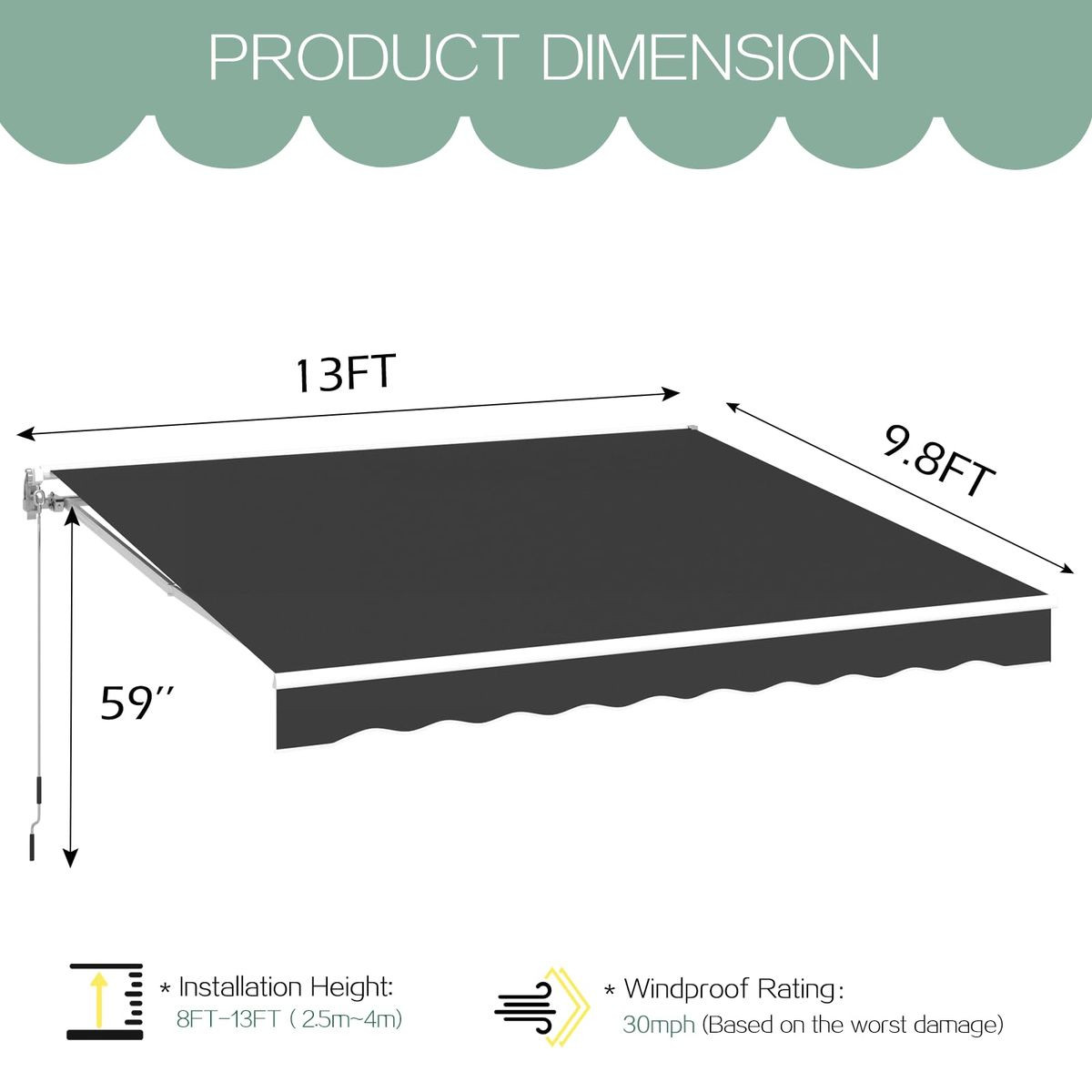 Retractable Patio Awning  product image