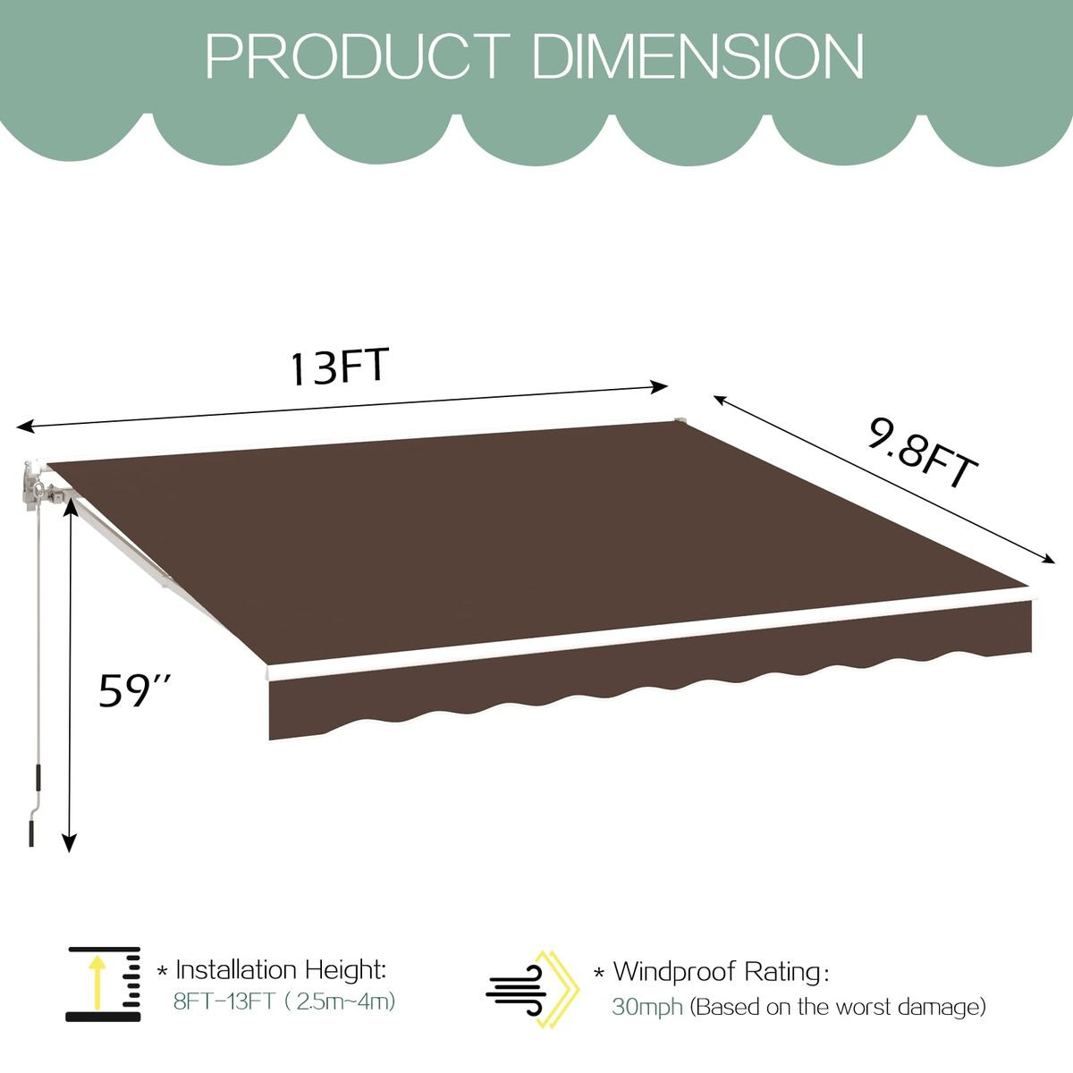 Retractable Patio Awning  product image