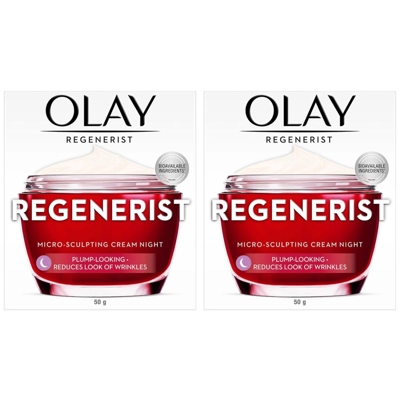 Olay Regenerist Micro-Sculpting Night Cream (2-Pack) product image