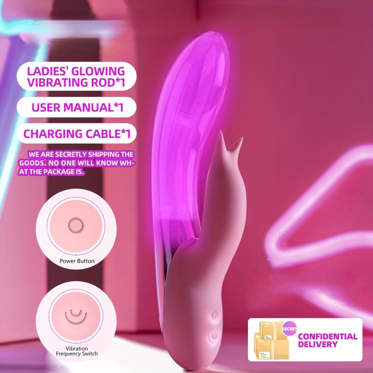 Mini Dual-Point Vibration & Massage Wand Vibrator product image