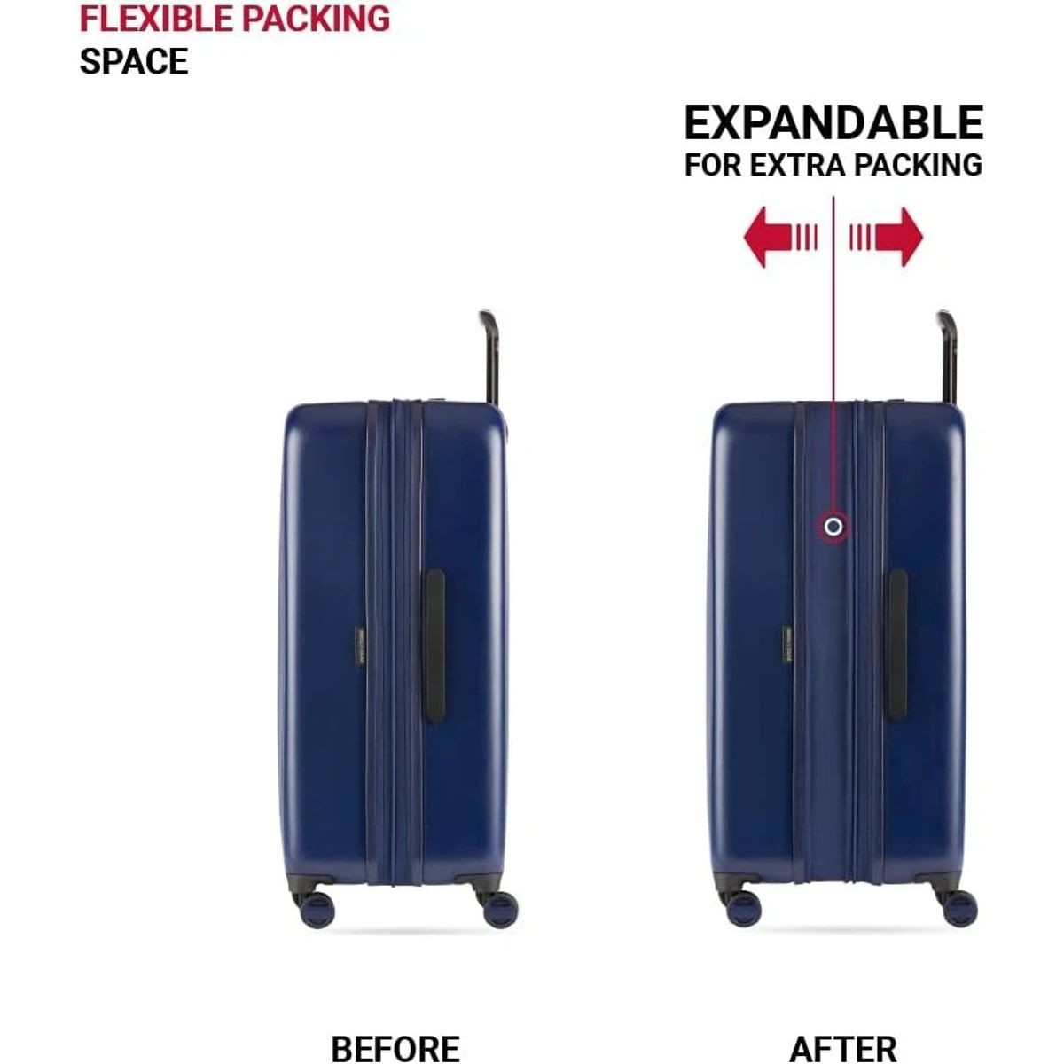 SwissGear Wanderlust Pro Expandable Spinner Luggage (3 Piece Set) product image