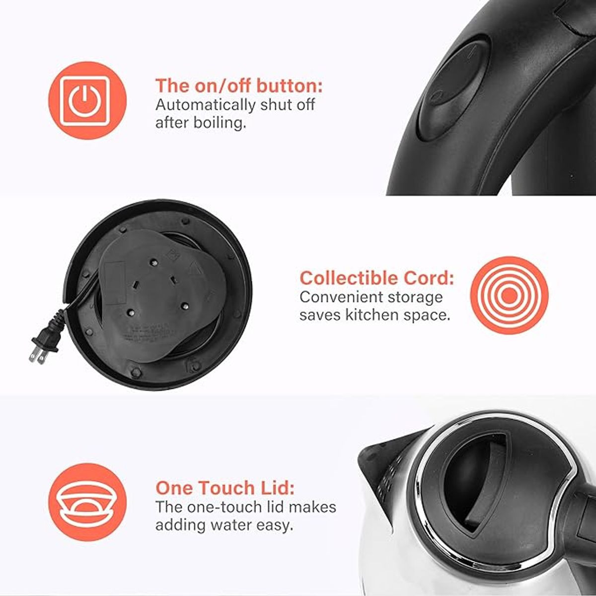 Denmark Electric 1.8 Liter Cordless Electric Kettle product image