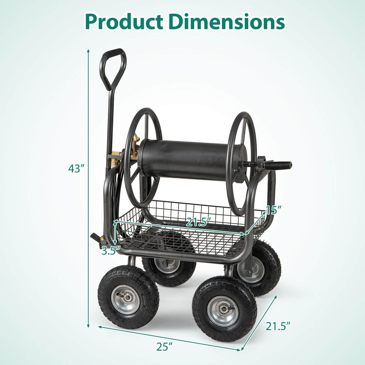 Portable Hose Reel Cart with Inlet Hose  product image