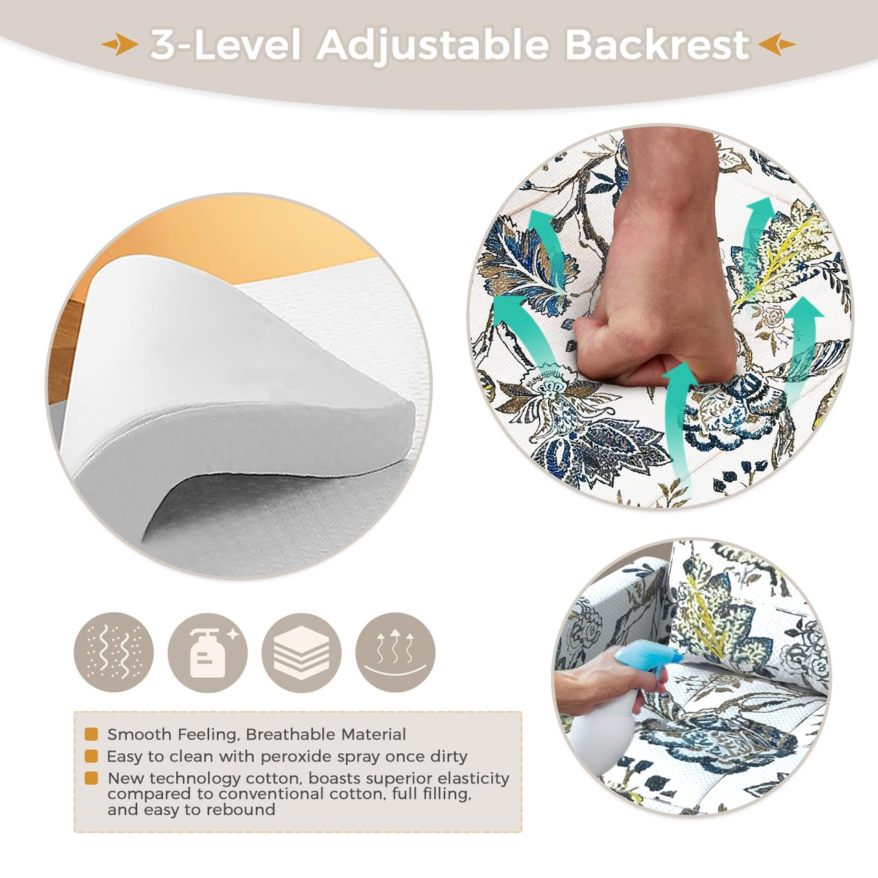 31.5" 3-in-1 Pull Out Sofa Chair with Side Pocket product image