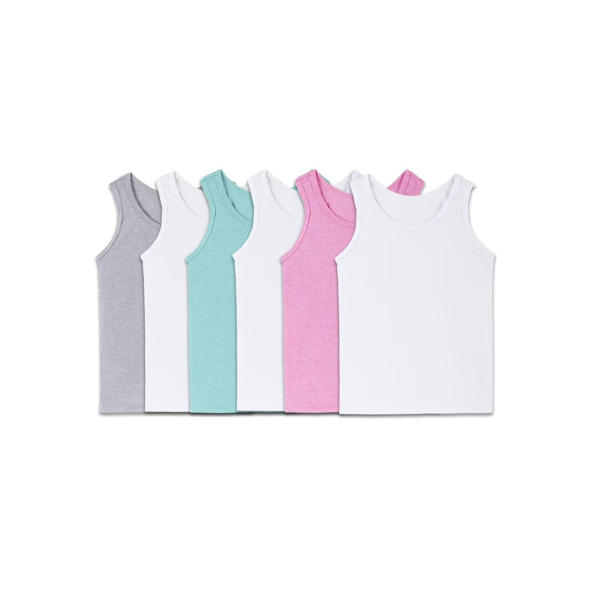 Fruit of the Loom Toddler Girls' Layering Tank Top, 2T/3T (6-Pack) product image