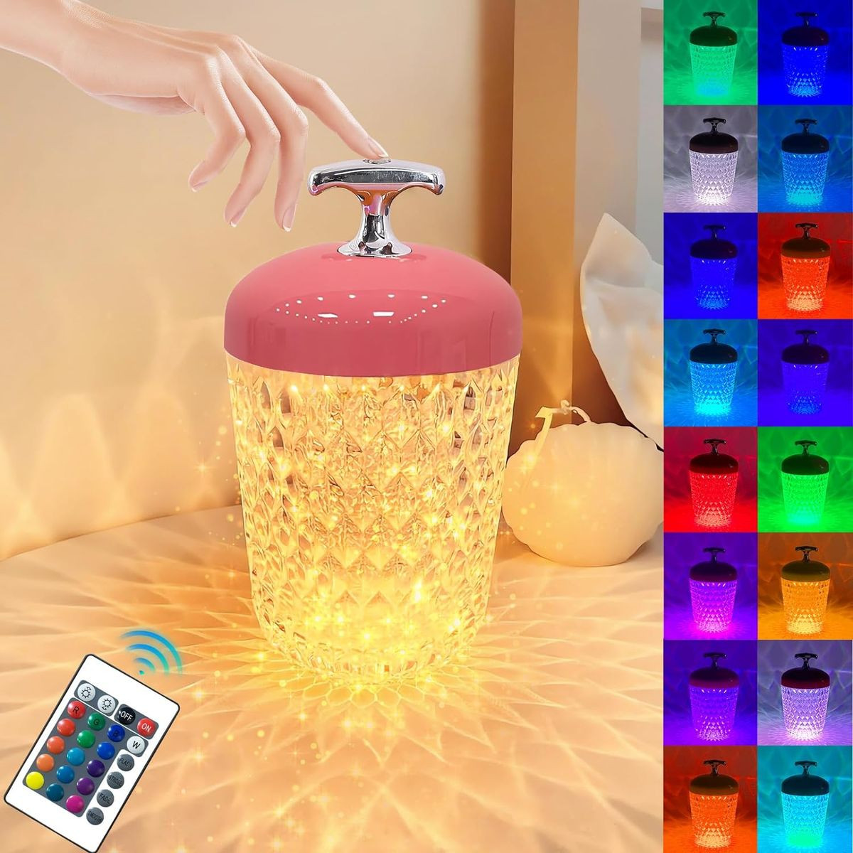 Touch Control Cordless Acorn Table Lamp (2-Pack)  product image