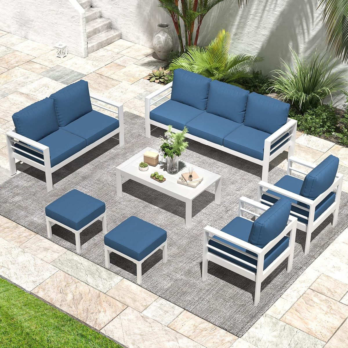 Modern Outdoor Patio Furniture Set with Coffee Table product image