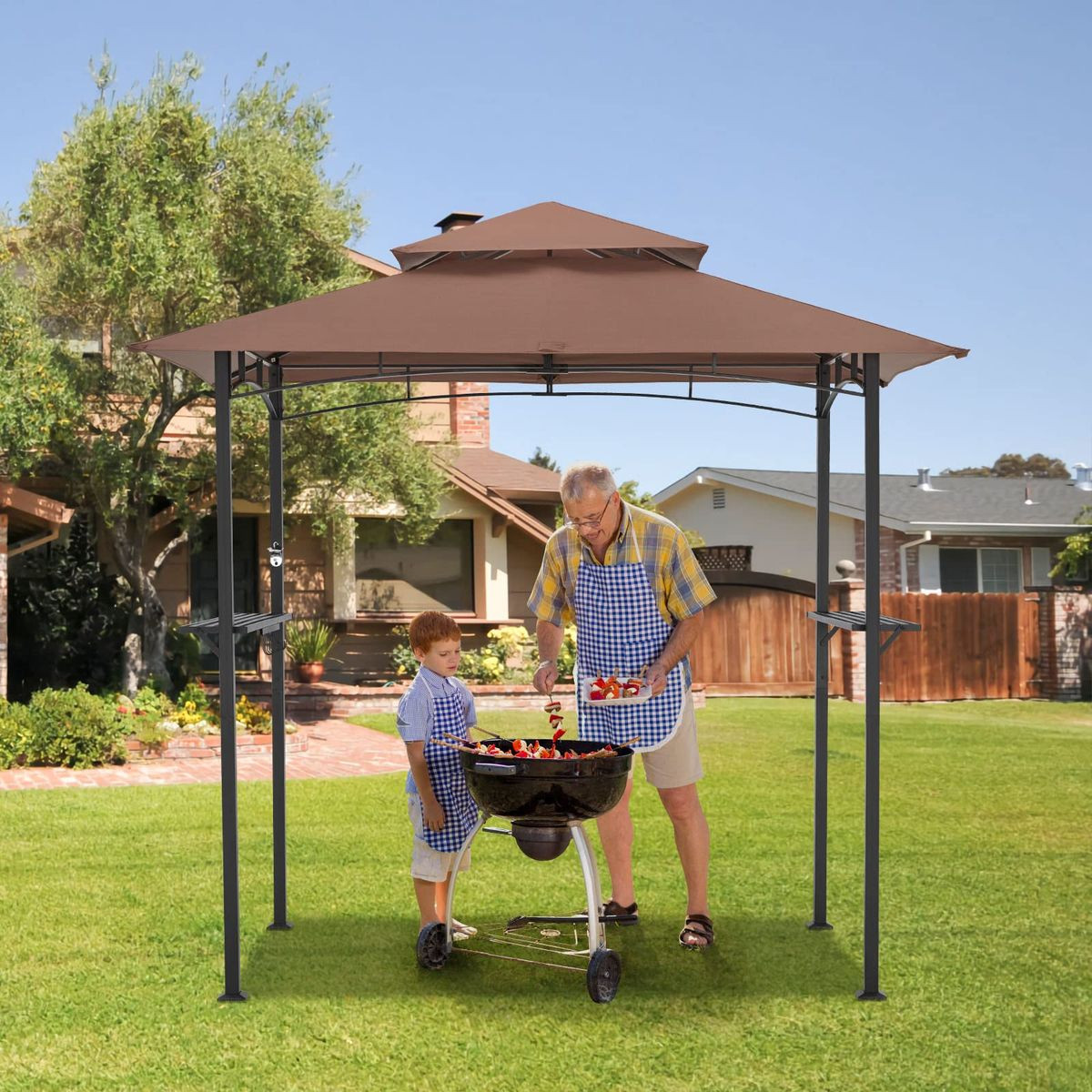 8' x 5' Outdoor Grill Gazebo Canopy product image