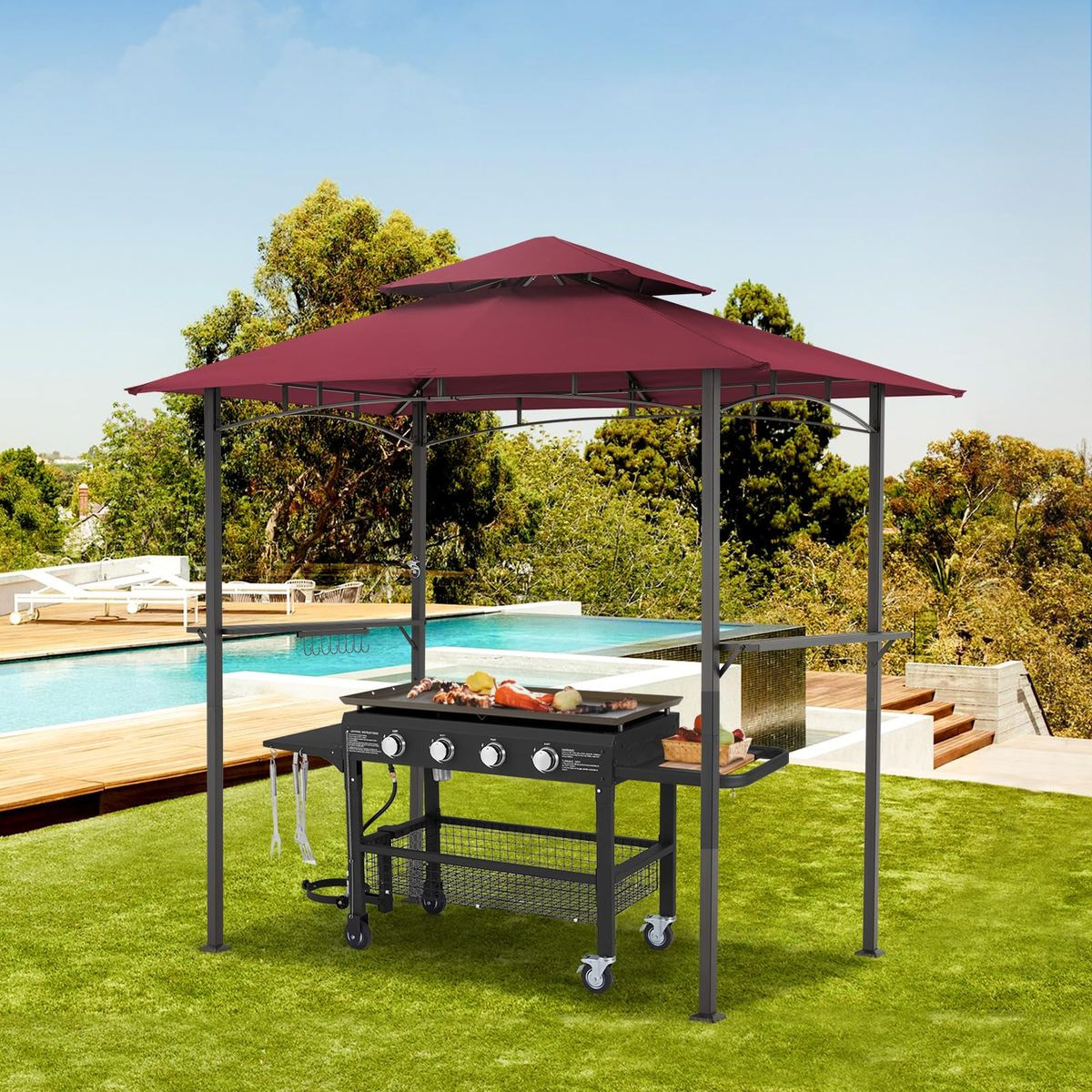 8' x 5' Outdoor Grill Gazebo Canopy product image