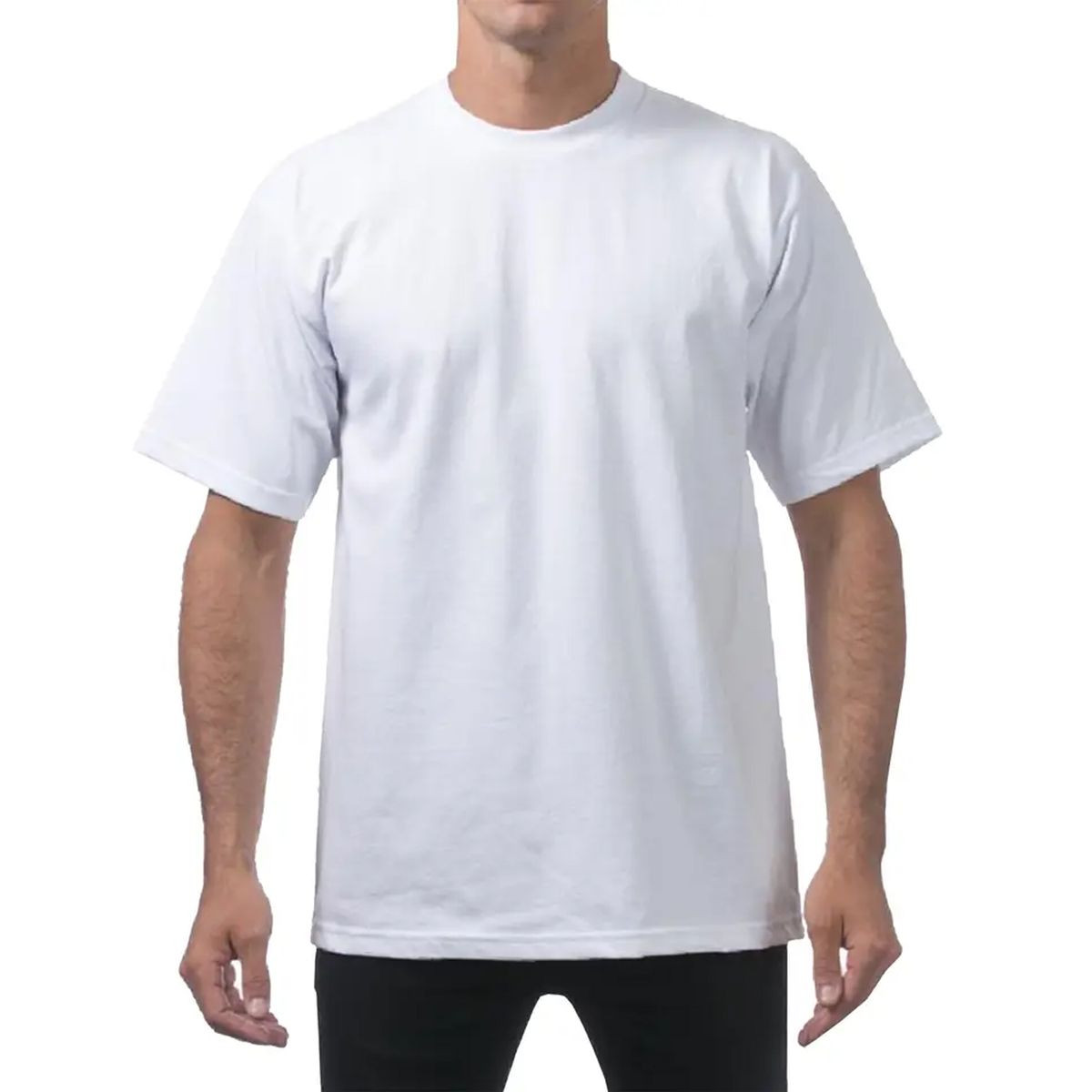 Men's White Crew Neck T-Shirt in Assorted Sizes (48-Pack) product image