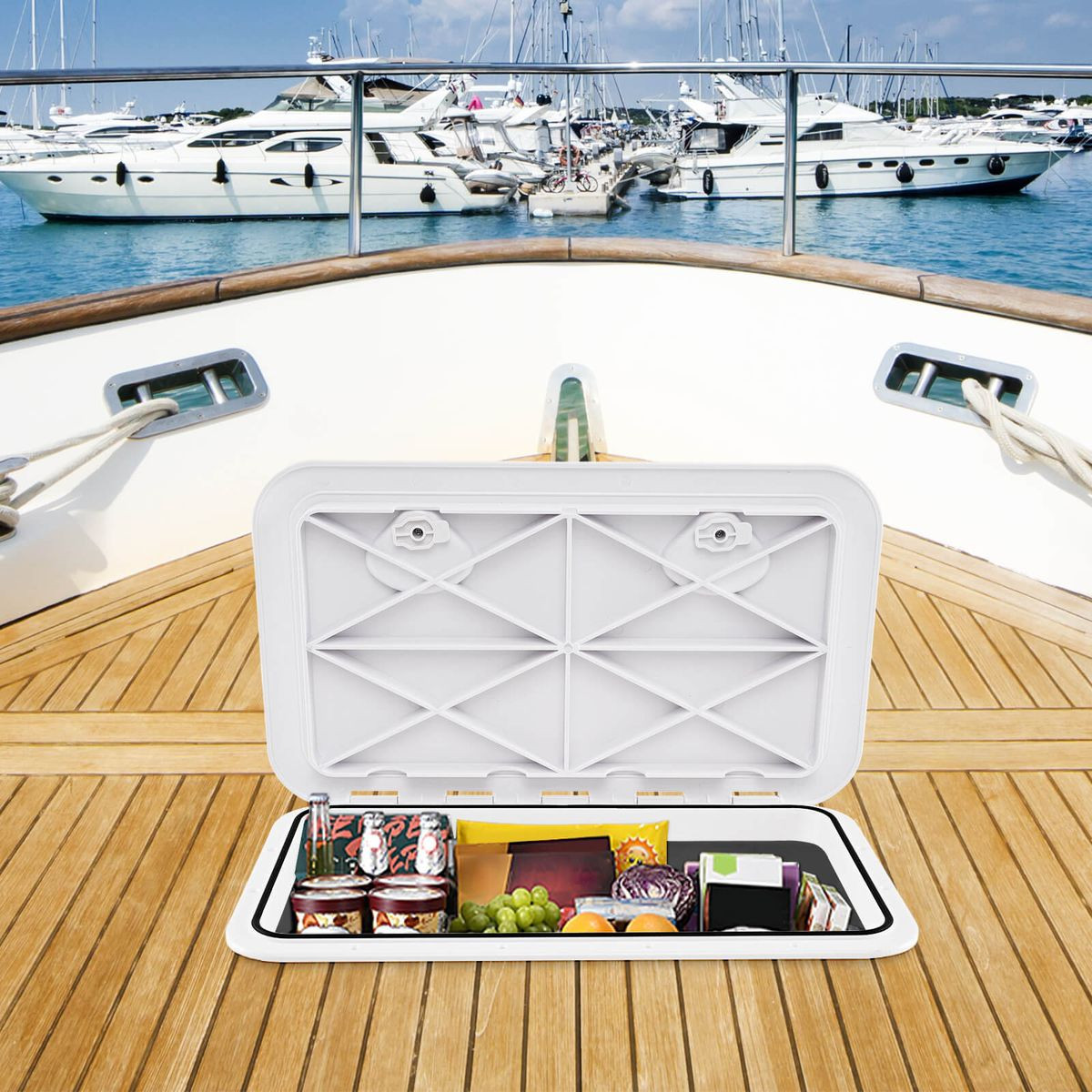 24" x 14" Boat Deck Access Hatch with 180° Lid Hinge  product image