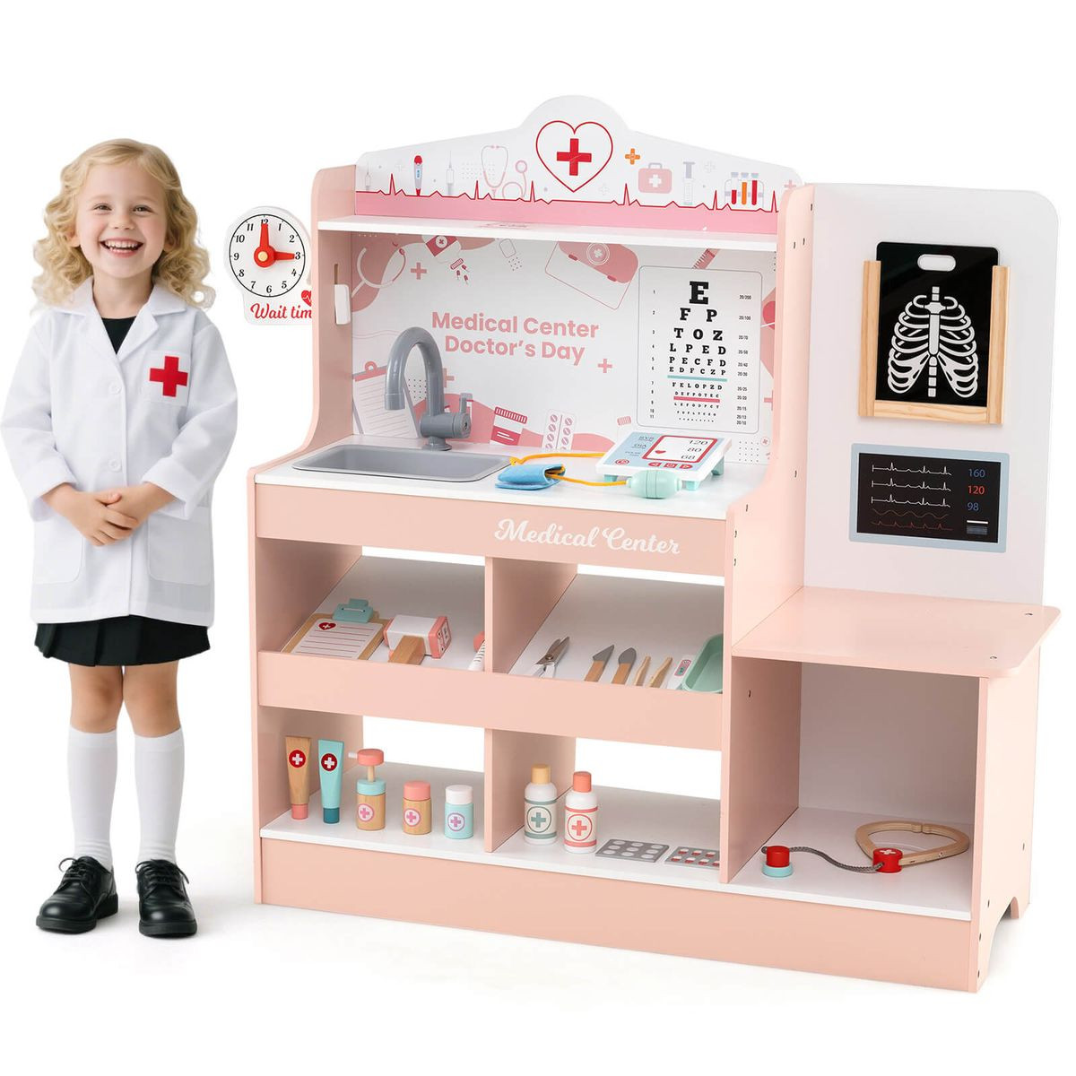 Wooden Doctor Play Set with 24-Pieces Accessories  product image