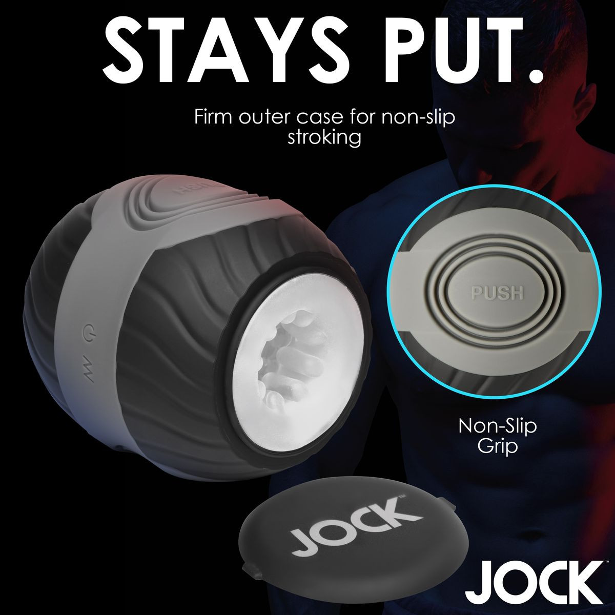 Jock 10X Vibrating Double Masturbator for Men product image