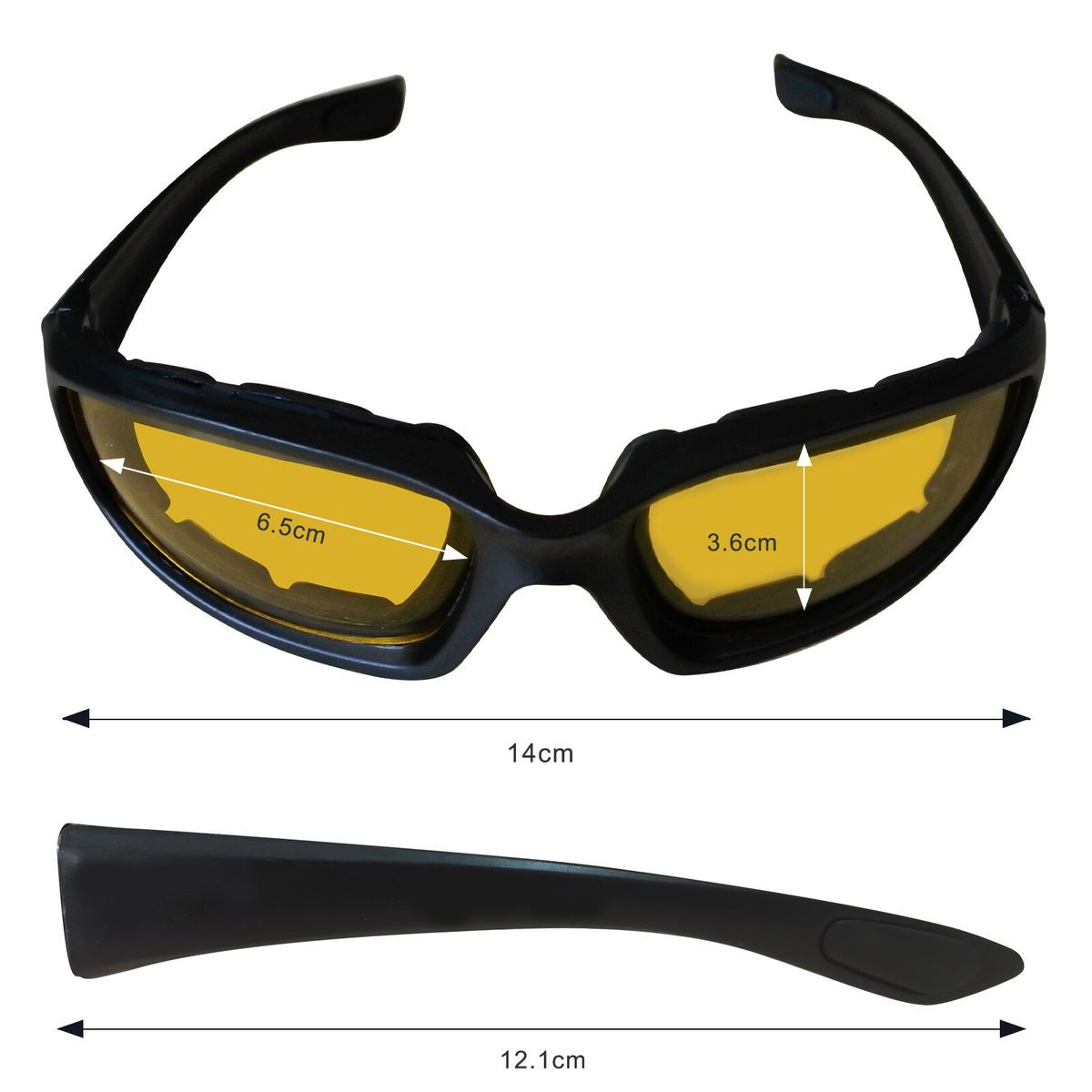 Motorcycle Sports Biker Riding Glasses (3-Pack) product image