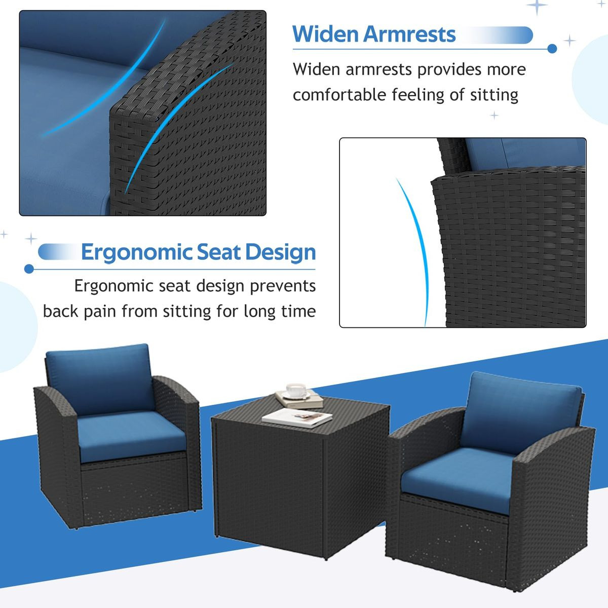 7-Piece Outdoor Patio Furniture Set with Storage Boxes product image