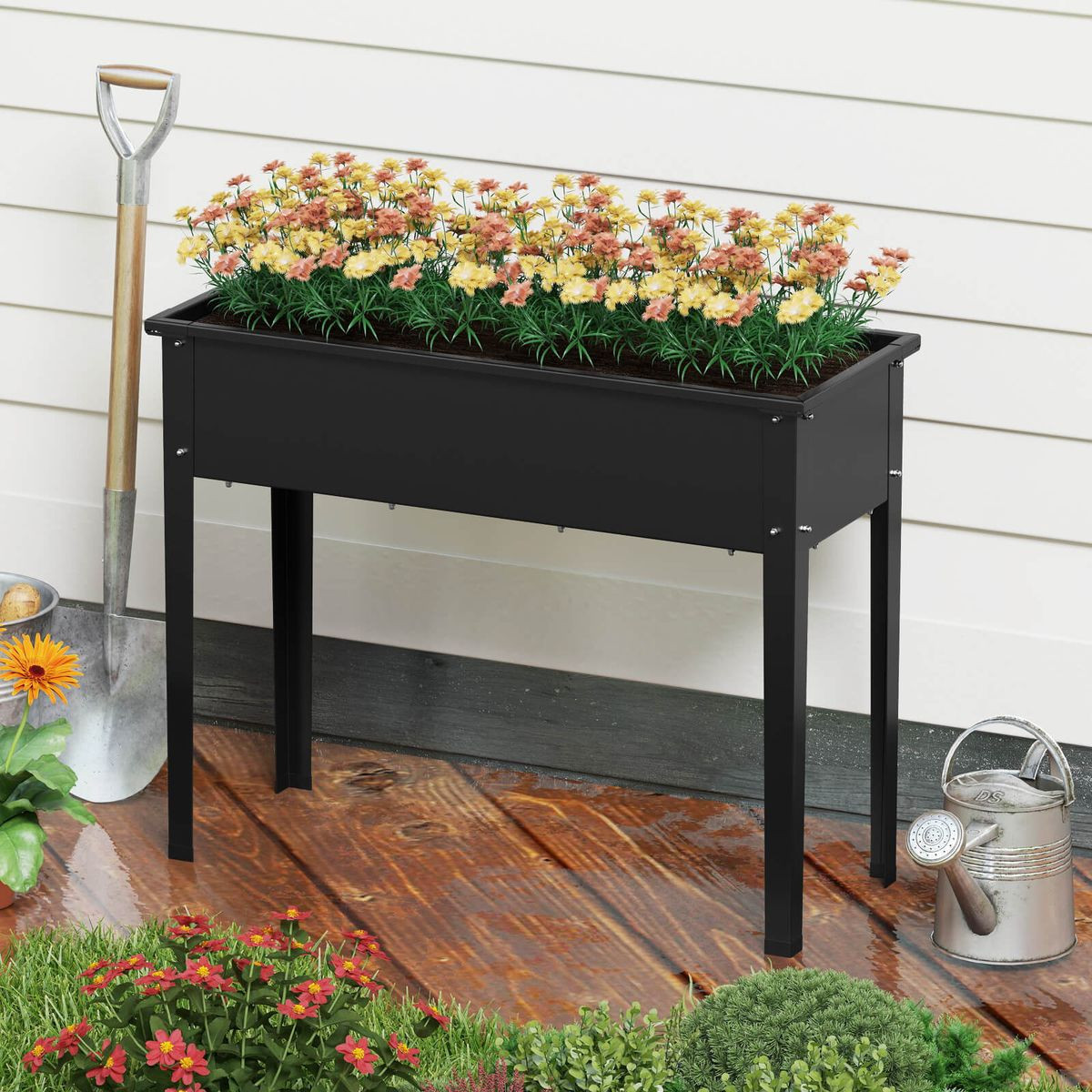 Raised Garden Planter Box with Drainage Hole product image