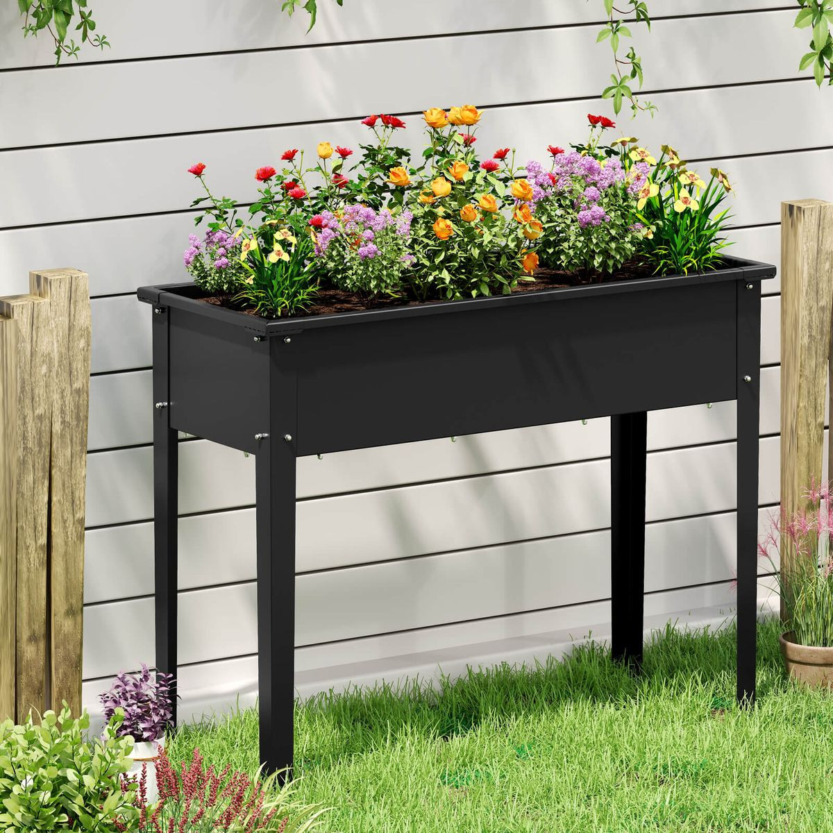 Raised Garden Planter Box with Drainage Hole product image