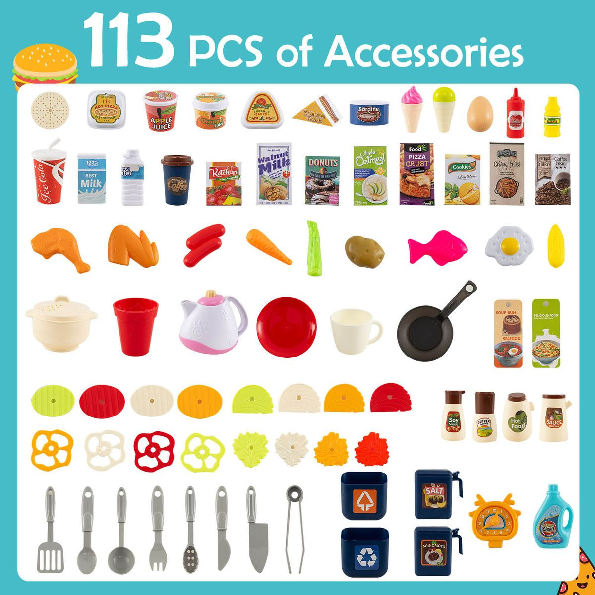 Kids' Kitchen Play Set (113 Piece Set)  product image
