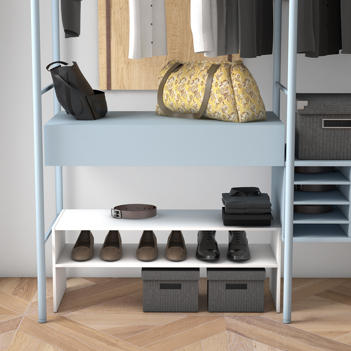 2 Tier Stackable Shoe Rack (1 or 2-Pack) product image