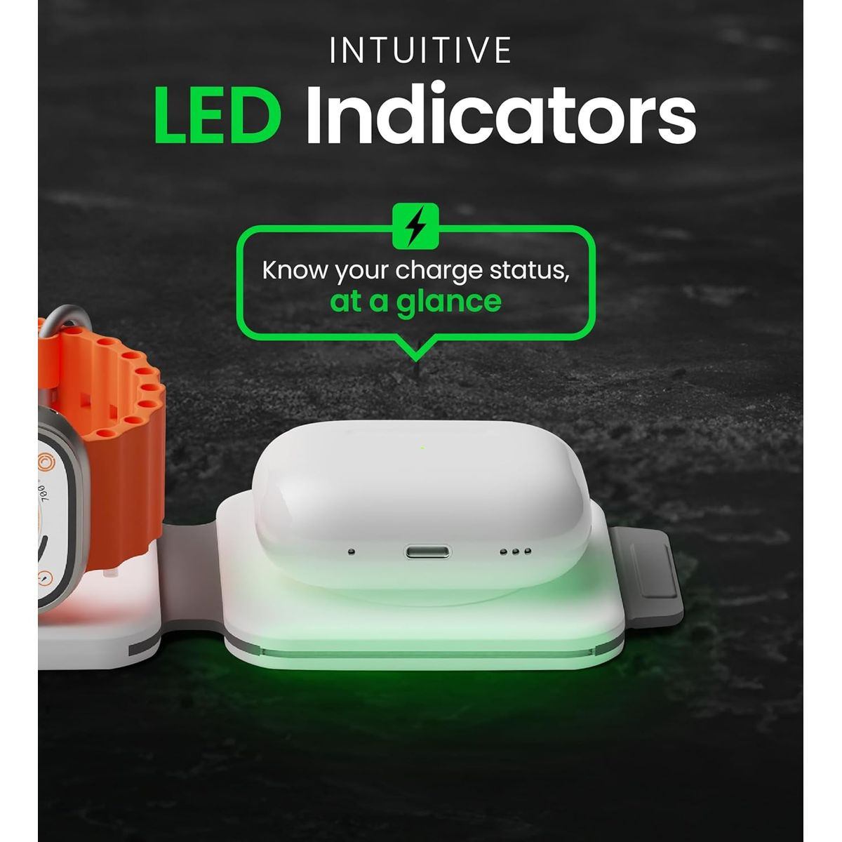 InfinaCore 3-in-1 Foldable MagSafe Wireless Charger product image