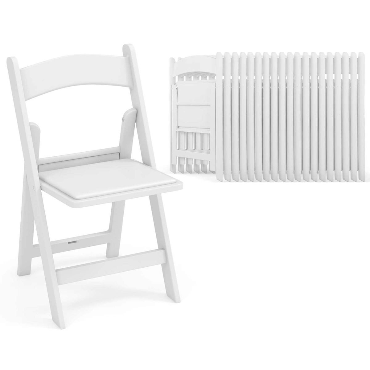 Resin Folding Chairs with Padded Seat product image